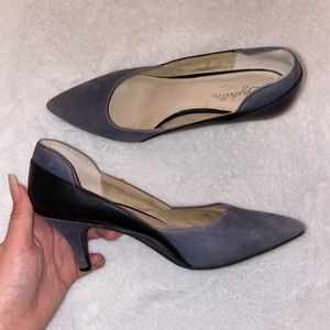 Seychelles women's wander dress pump navy and black size 6